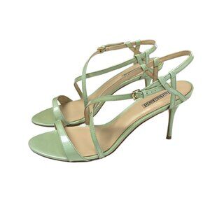 Charles David Green Strappy High Heel Shoes, Open Toe, Pumps, Size 10